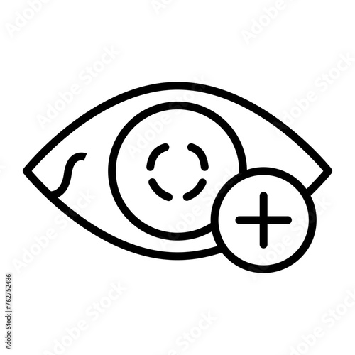 Hyperopia Line Icon