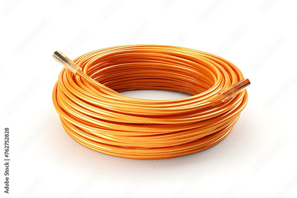 Multicolored electrical cable isolated on white background with clipping path. Multicolored electrical cable isolated on white background with clipping path.