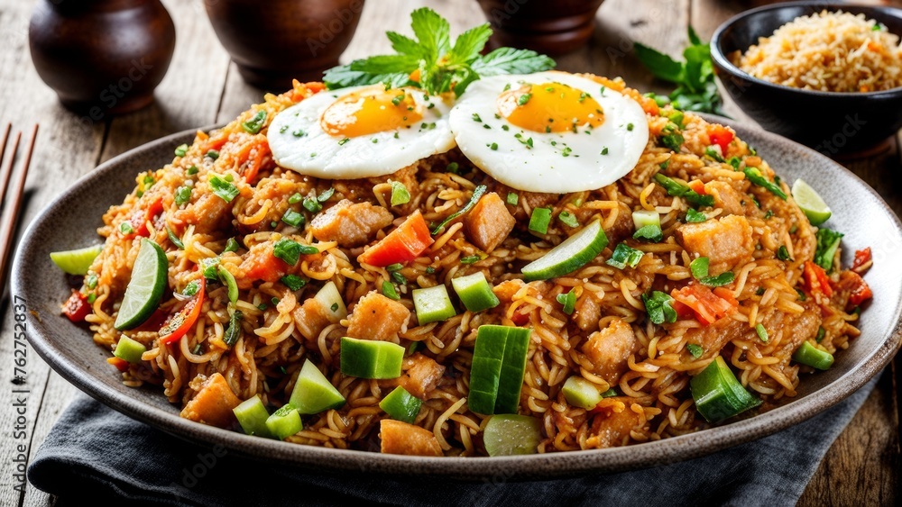 Nasi goreng adalah hidangan khas Indonesia