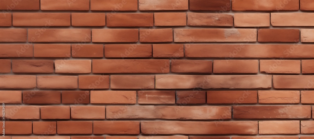 Red clay brick wall wallpaper for background