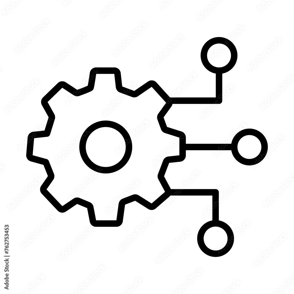 Digital Transformation Line Icon Digital Transformation Line Icon