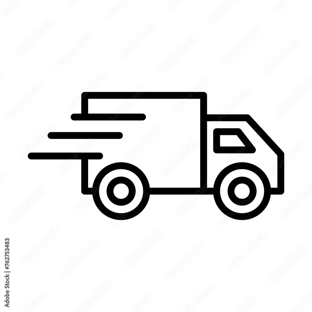 Fast Delivery Line Icon