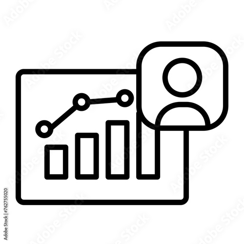 Demographic Line Icon