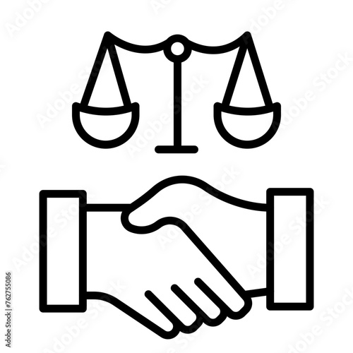 Agreement Line Icon