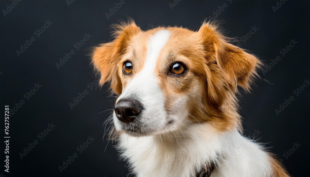 studio shot of a cute dog on an isolated background studio shot of a cute dog on an isolated background
