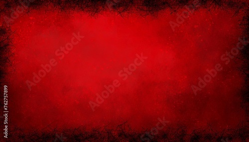 red christmas background texture old vintage textured holiday paper or wallpaper with painted elegant red colors with dark black grunge borders