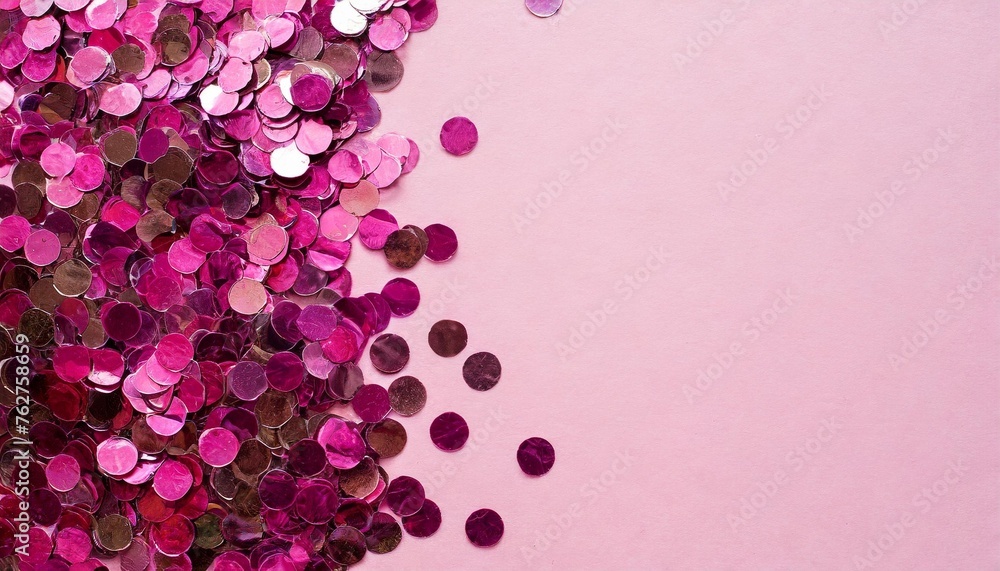 pink background with sequins suitable for backdrop for your design top view copy space pink background with sequins suitable for backdrop for your design top view copy space