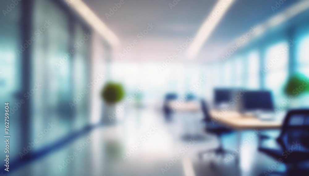 beautiful defocused office background office interior panoramic background