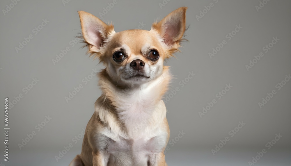 A Chihuahua Sitting Obediently For A Portrait Upscaled