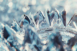 An abstract background featuring a close-up of a diamond tiara, its sparkling facets symbolizing luxury and royalty