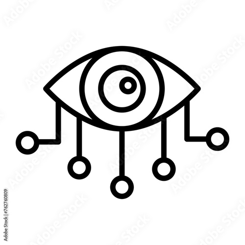 Bionic Eye Line Icon