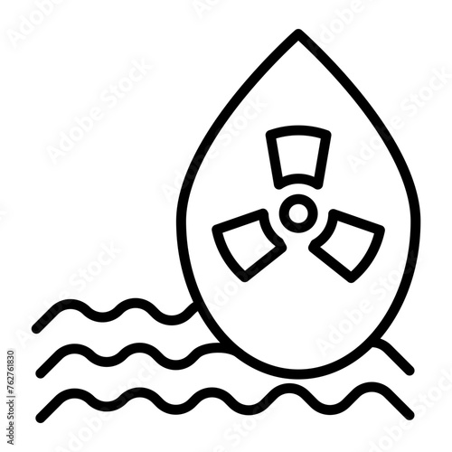 Radioactive Line Icon