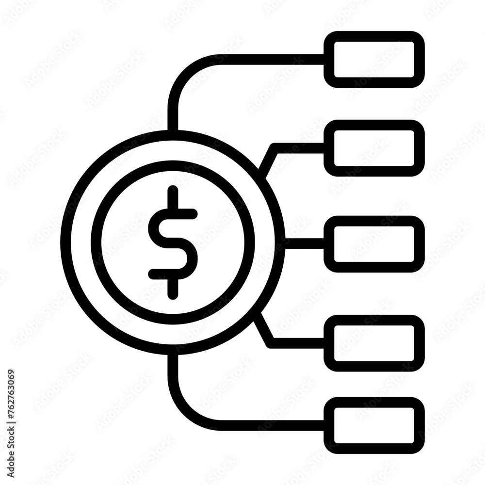 Planning Line Icon Planning Line Icon