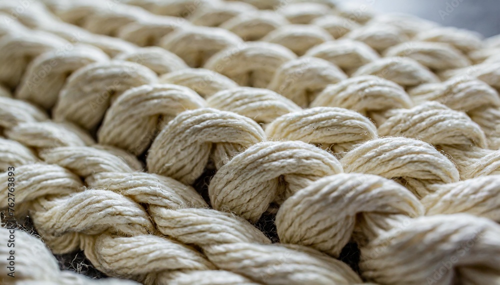 white cable stitch knitting background closeup