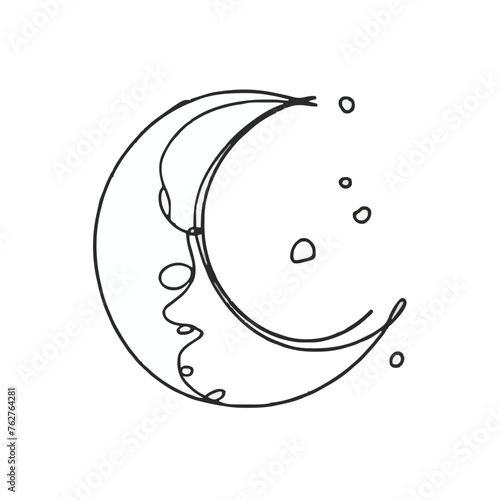 drawing of tthe moon photo