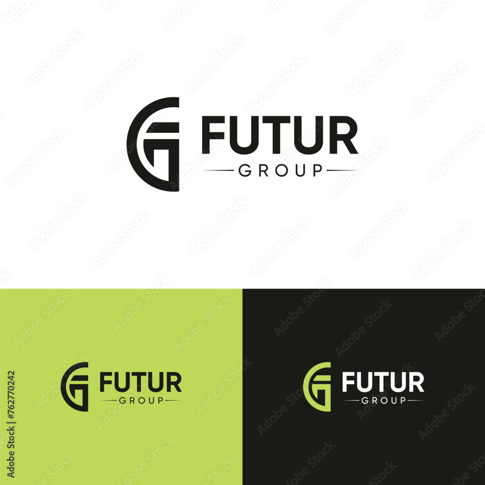 FG creative initial letter Logo. FG geometric shape logo design. FG icon logo. FG logo with geometric vector concept element. fg letter icon design template