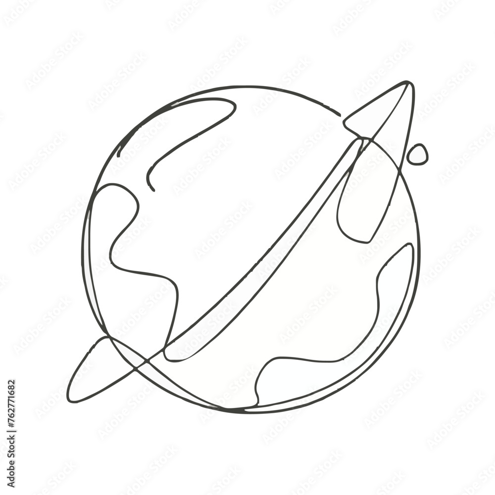 Adobe Illustrator Artwork of a black and white drawing of a globe Adobe Illustrator Artwork of a black and white drawing of a globe