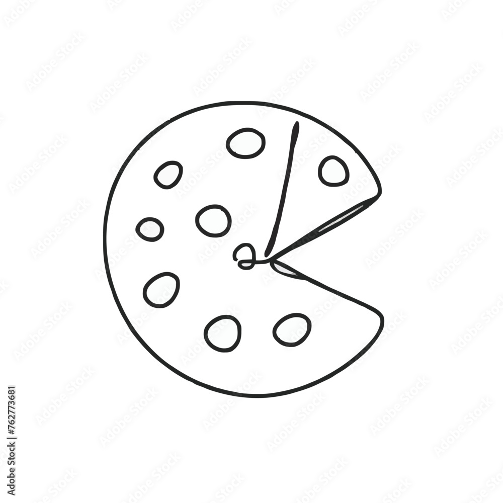 Adobe Illustrator Artwork of a drawing of a cookie Adobe Illustrator Artwork of a drawing of a cookie