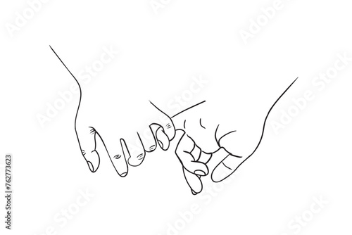 Holding Hands, Couple Hands, Stickers, Pinky Promise, Love, Valentines Day, Pinky Hold, Wedding, Customized With Names, Valentines Day, Pinky Hold photo