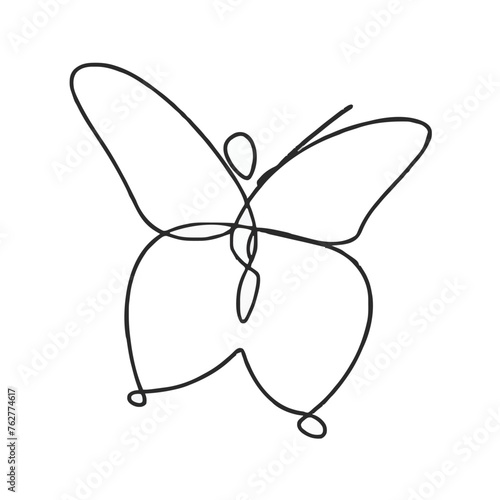 a drawing of a butterfly © Takshkumar