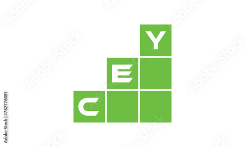 CEY initial letter financial logo design vector template. economics, growth, meter, range, profit, loan, graph, finance, benefits, economic, increase, arrow up, grade, grew up, topper, company, scale photo