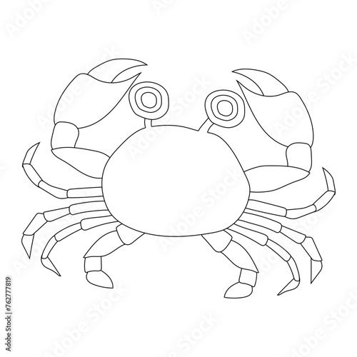 Outline Crab Clipart for Lovers of Sea Animals and Ocean Creatures