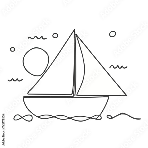 Adobe Illustrator Artwork a drawing of a ship