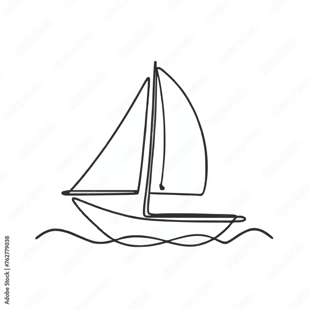 Adobe Illustrator Artwork a drawing of a ship