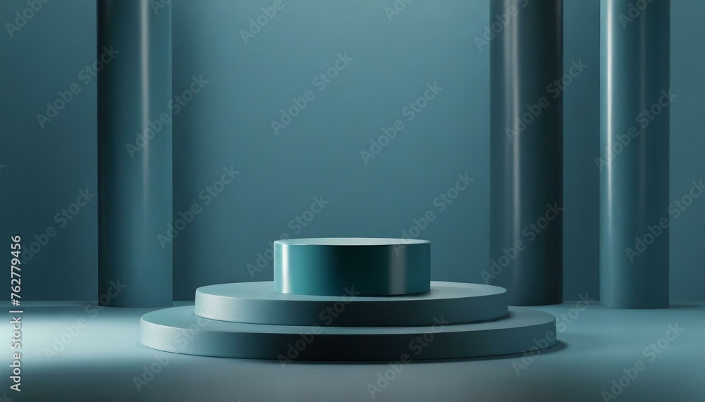 Fototapeta premium 3D representation of a pedestal for product presentation
