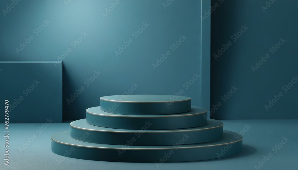 Obraz premium 3D representation of a pedestal for product presentation