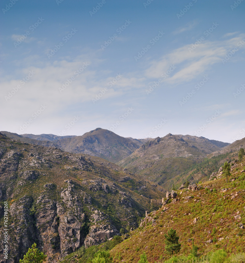 Gerês mountain in Portugal, trail of the seven lagoons, village of xertelo, adventure and hiking