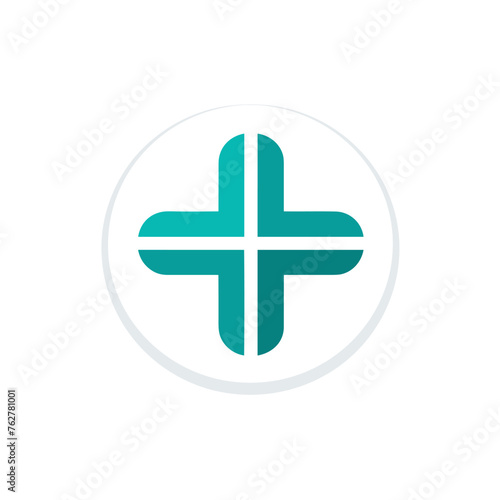 Medical health-care logo design template, clinical services logo vector illustrator