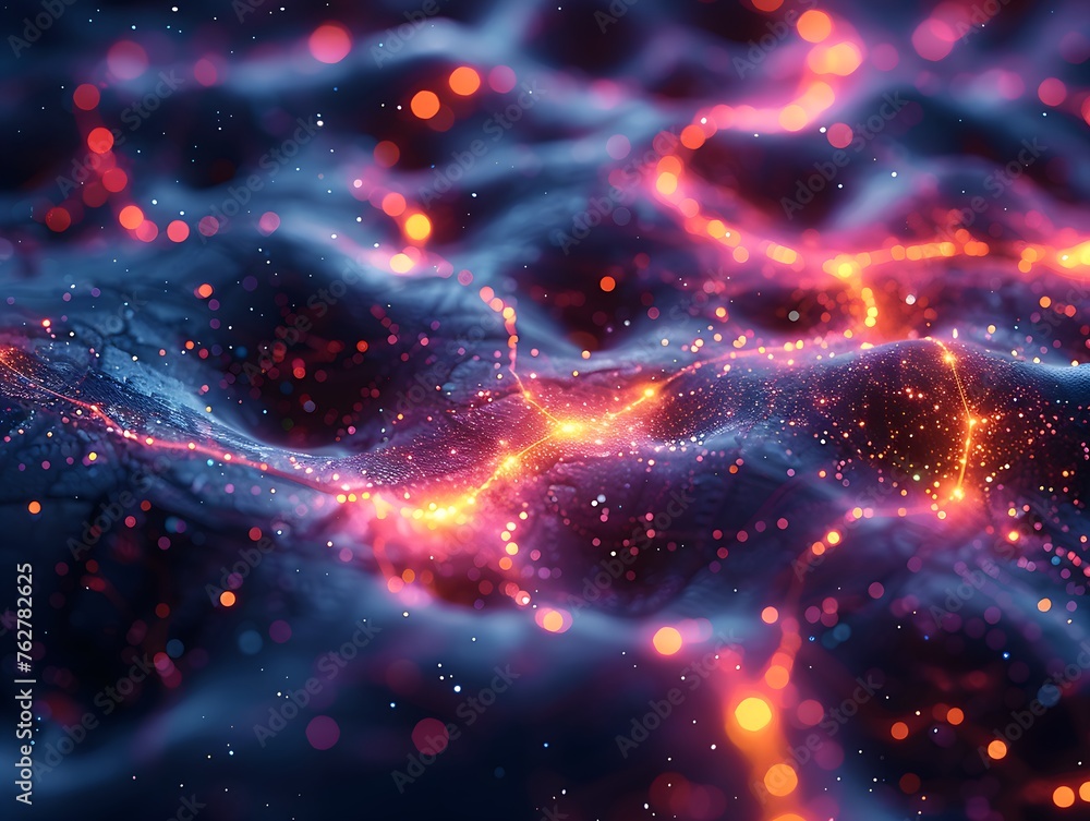 A vivid portrayal of technology and biology converging, exploring a future where AI, blockchain, and neural science meld to open new frontiers of understanding and capability A vivid portrayal of technology and biology converging, exploring a future where AI, blockchain, and neural science meld to open new frontiers of understanding and capability
