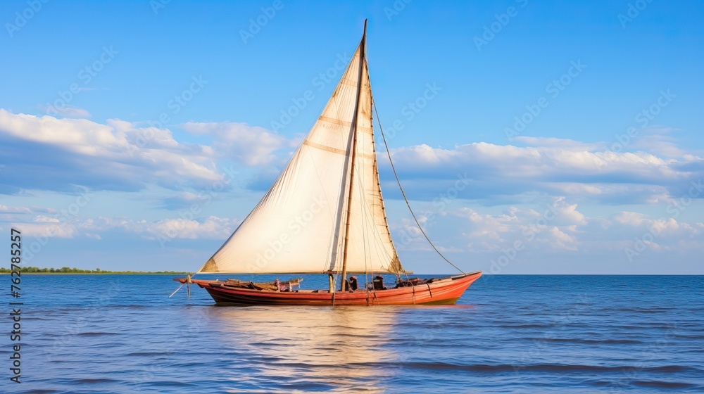 Traditional Malagasy sail boat. Morondava, Madagascar.


