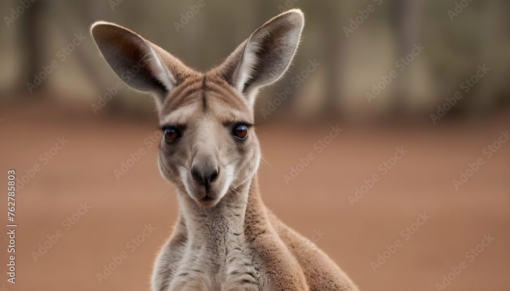A Kangaroo With Its Eyes Fixed On A Distant Point Upscaled 2
