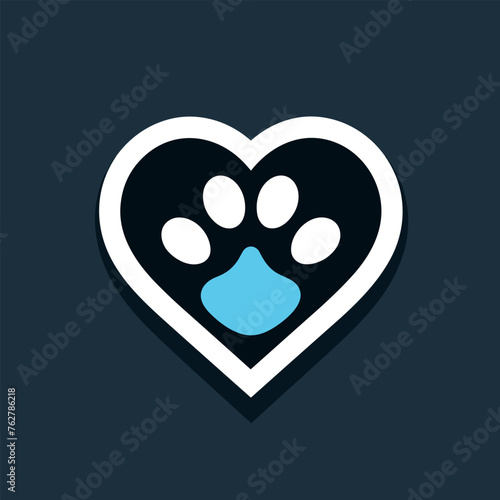 Pet Shop Vector Logo Illustration is a clean and professional logo template suitable for any business or personal identity related to animal lovers, pet shops, veterinary clinics, etc.