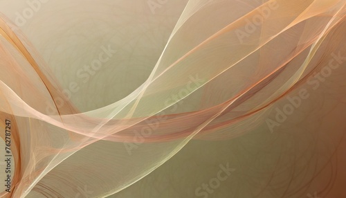 abstract soft waiving lines smoke background in earthy tones photo