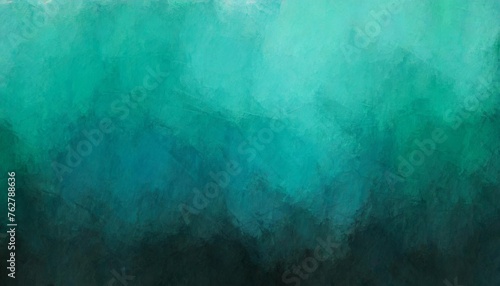 blue green background dark turquoise gradient hazy painted texture with black bottom and teal top in abstract header banner backdrop design