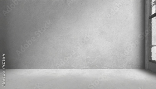 this is a grey cement room with a concrete wall texture the room is empty providing ample space for editing or adding text the background serves as a backdrop for any desired content photo