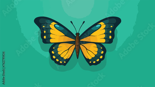 Butterfly logo vector icon illustration flat vector