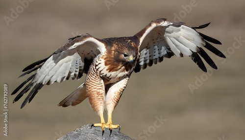 A Hawk With Its Wings Folded Back Preparing To Ta Upscaled 5