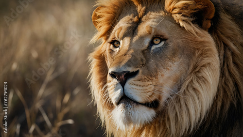 portrait of a lion