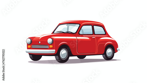 Car icon symbol vector on white background flat vec