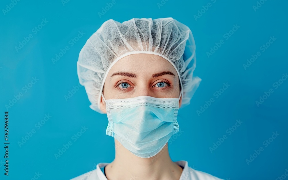 Healthcare Woman Professional's Gaze. Generative ai Healthcare Woman Professional's Gaze. Generative ai