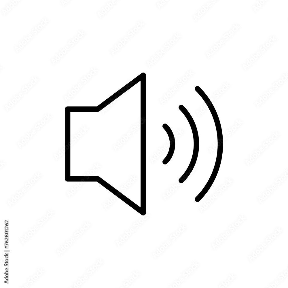 Speaker icon vector isolated on white background. Volume icon. Loudspeaker icon vector. Audio. Sound Speaker icon vector isolated on white background. Volume icon. Loudspeaker icon vector. Audio. Sound