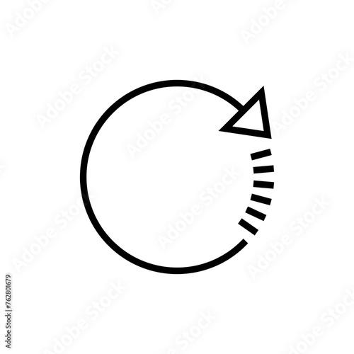 Refresh icon vector isolated on white background. Reload icon vector. Update icon. convert icon