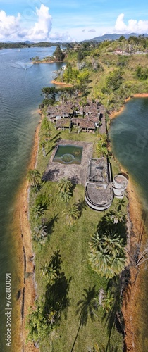 Bild auf Leinwand La Manuela Hacienda Vertical Pano
