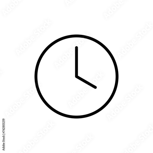 Free Download Clock icon vector isolated on white background. Time icon vector. Clock vector icon - GFXLoad
