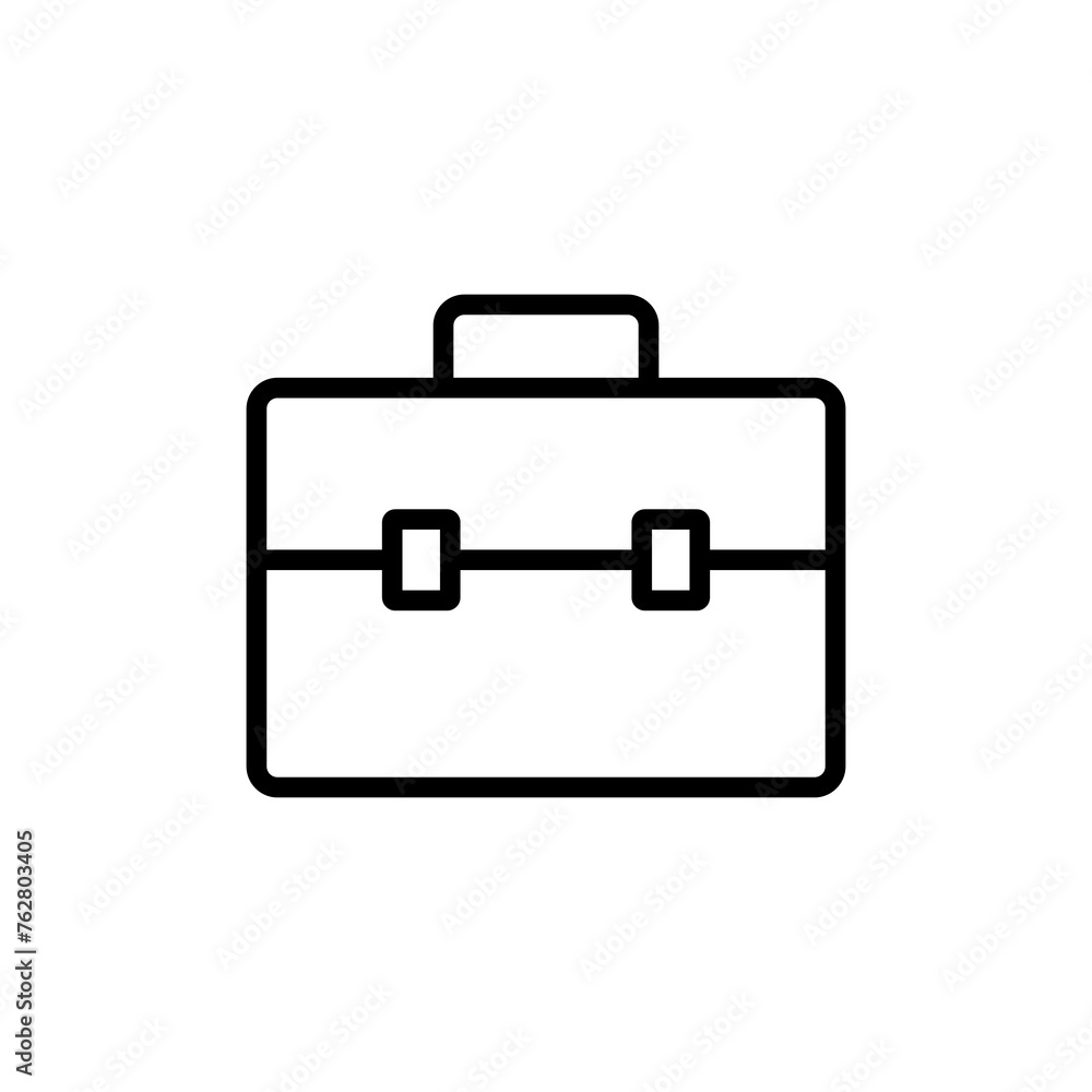 Briefcase icon vector isolated on white background. Briefcase vector icon Briefcase icon vector isolated on white background. Briefcase vector icon