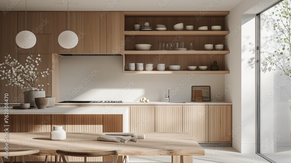 Japandi Inspired Kitchen Hub Kitchen hub with Japanese Japandi Inspired Kitchen Hub Kitchen hub with Japanese